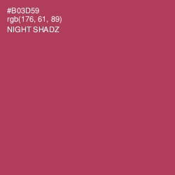 #B03D59 - Night Shadz Color Image